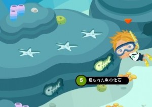 魚とヒトデの化石